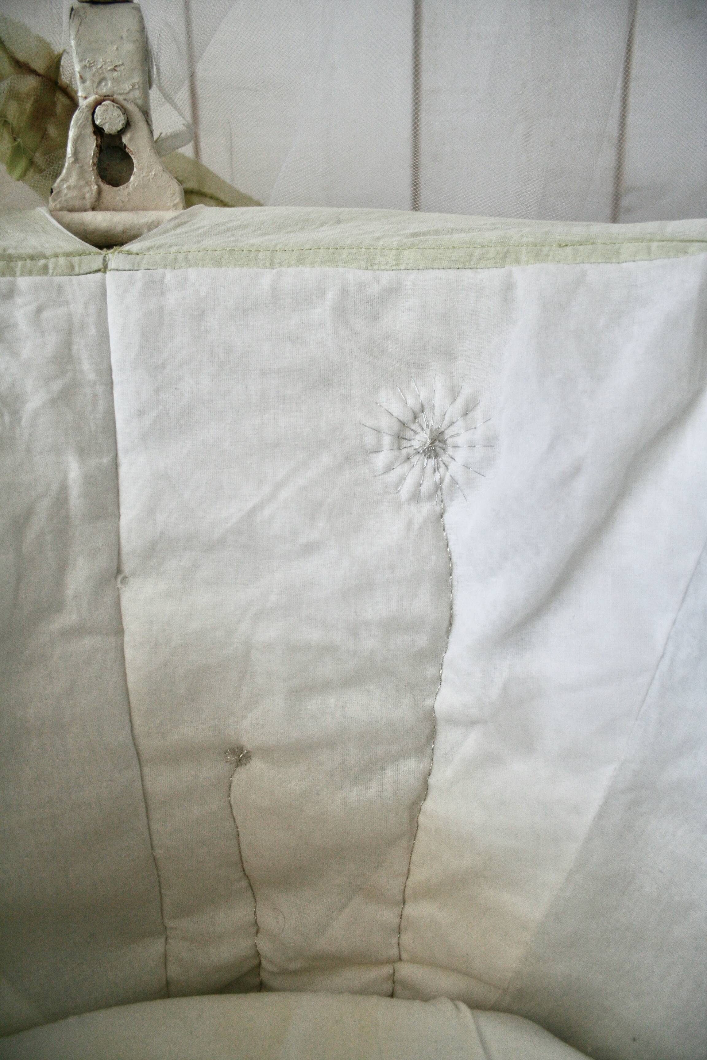 Antique wrought iron rocking chair