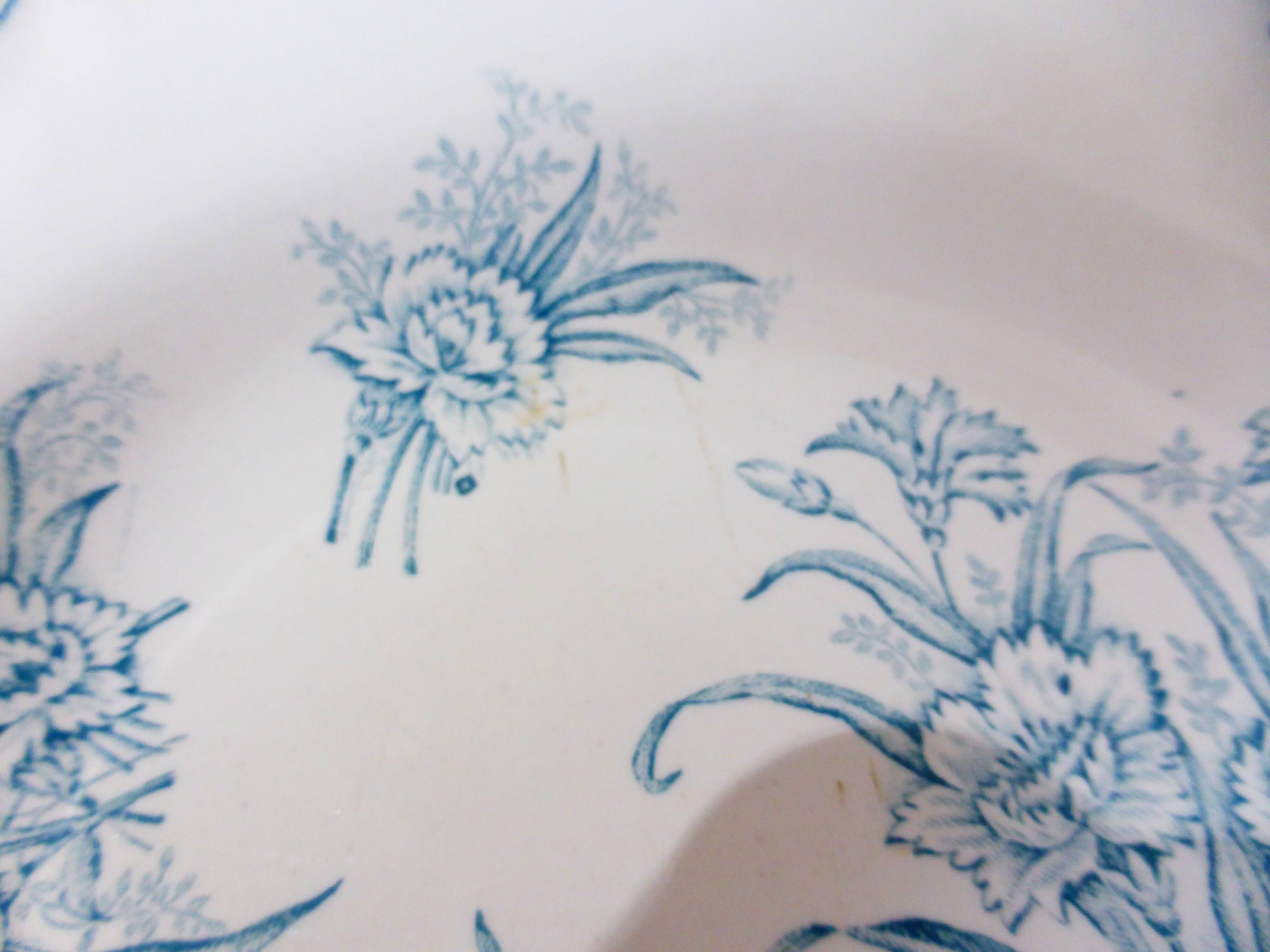 4 vintage deep plates in ironstone from L&G model Oeillets 220520