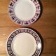 Assortment of blue tones dessert plates