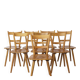 Set of 8 Vintage Tübingen Dining Chairs Schäfer Germany 1960s Mid Century