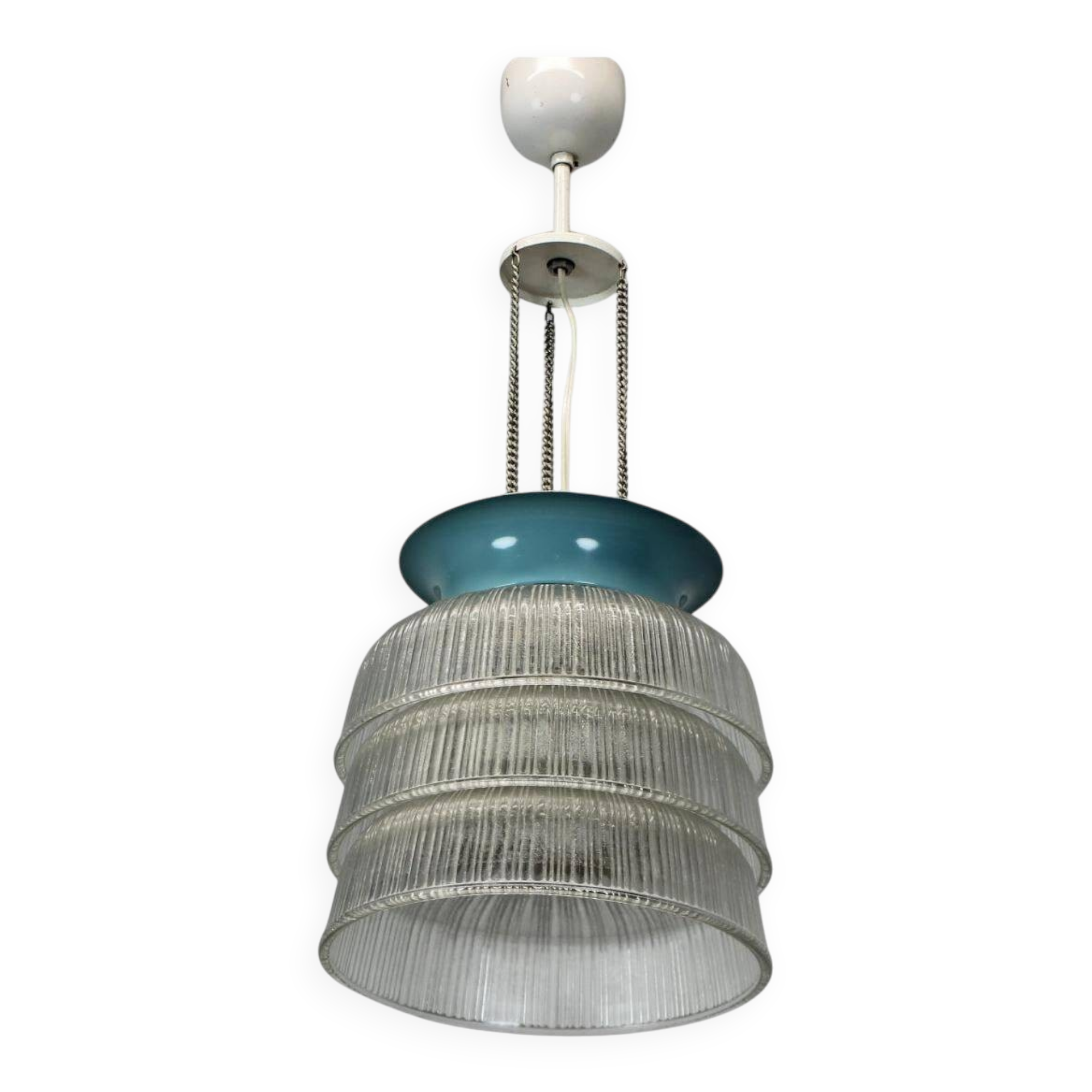 Glass pendant light by Napako, 1970s