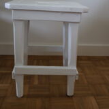 Handcrafted white oak stool