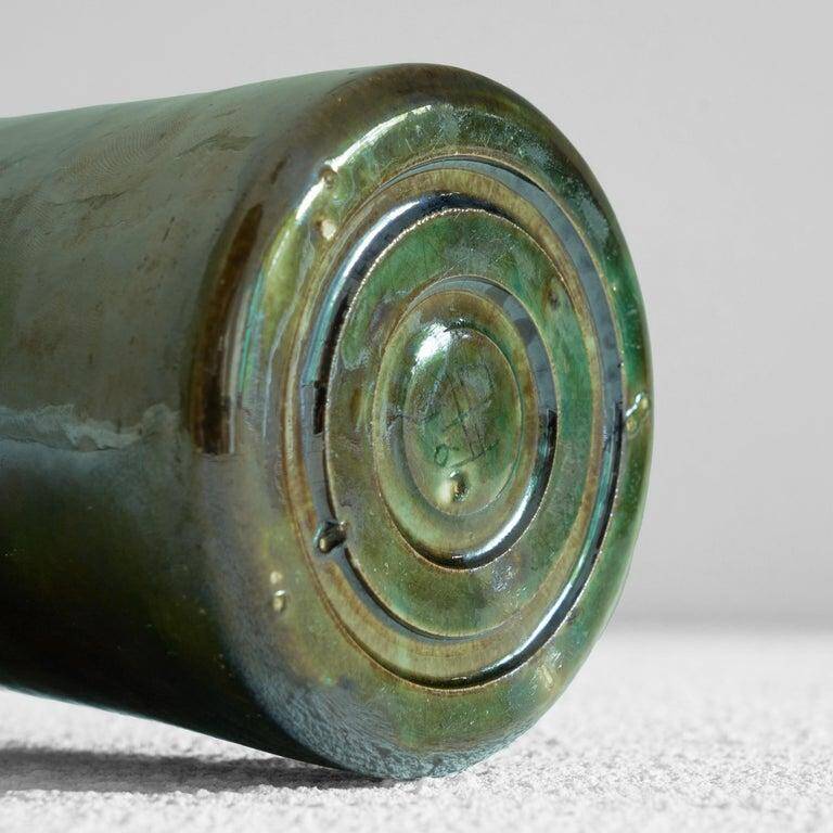 Modern vase in glazed ceramic