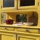Yellow Parisian glass cabinet