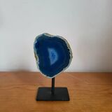 Blue Geode Agate on support