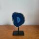 Blue Geode Agate on support