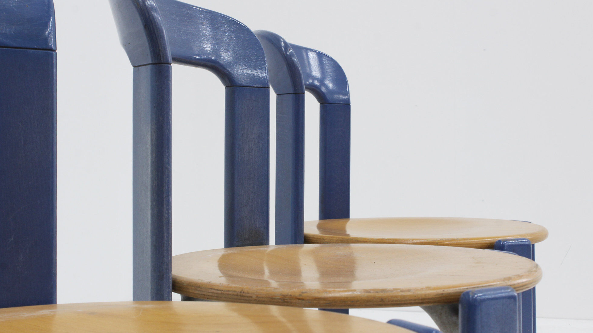 Vintage Bruno Rey dining chairs model 3300 set of 8