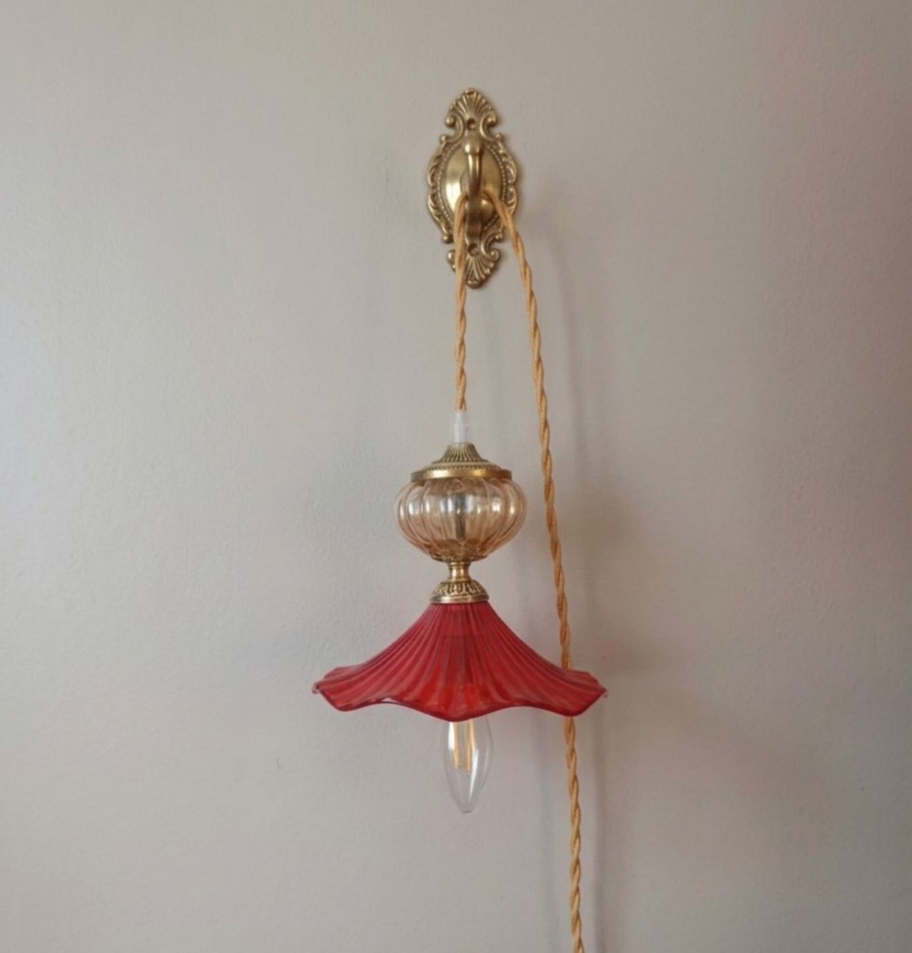 poetic retro ruby lantern