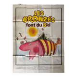 Affiche cinéma originale "Les Bronzes font du ski" L'Equipe du Splendid 120x160cm 1979