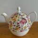 Windsor Fine Bone China English Teapot – Floral decoration & gilding – Vi