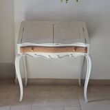 Rococo white foam wood secretary