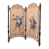Italian screen with recent decorative painting