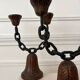 Brutalist pair of candlesticks