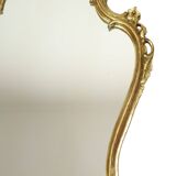 Gilded Rococo Style Mirror With Console Acanthus France