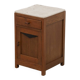 Dutch Art Deco Marble Bedside Table 1920s