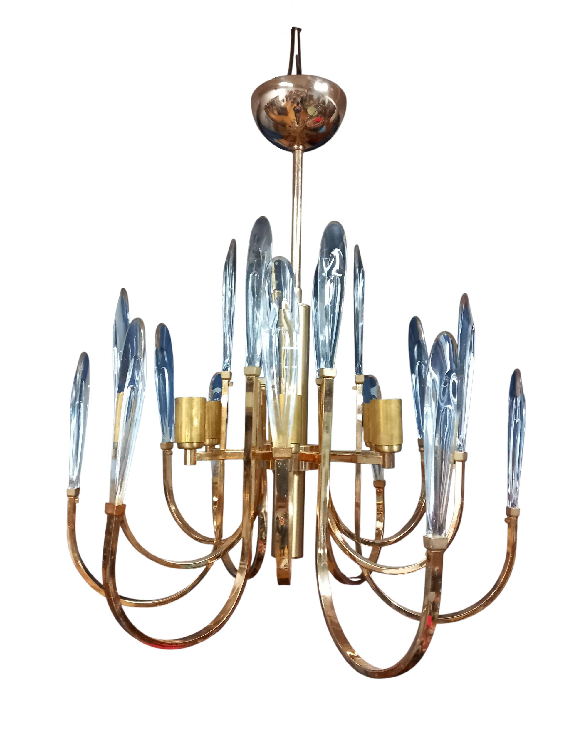 6-Light Gold Chandelier
