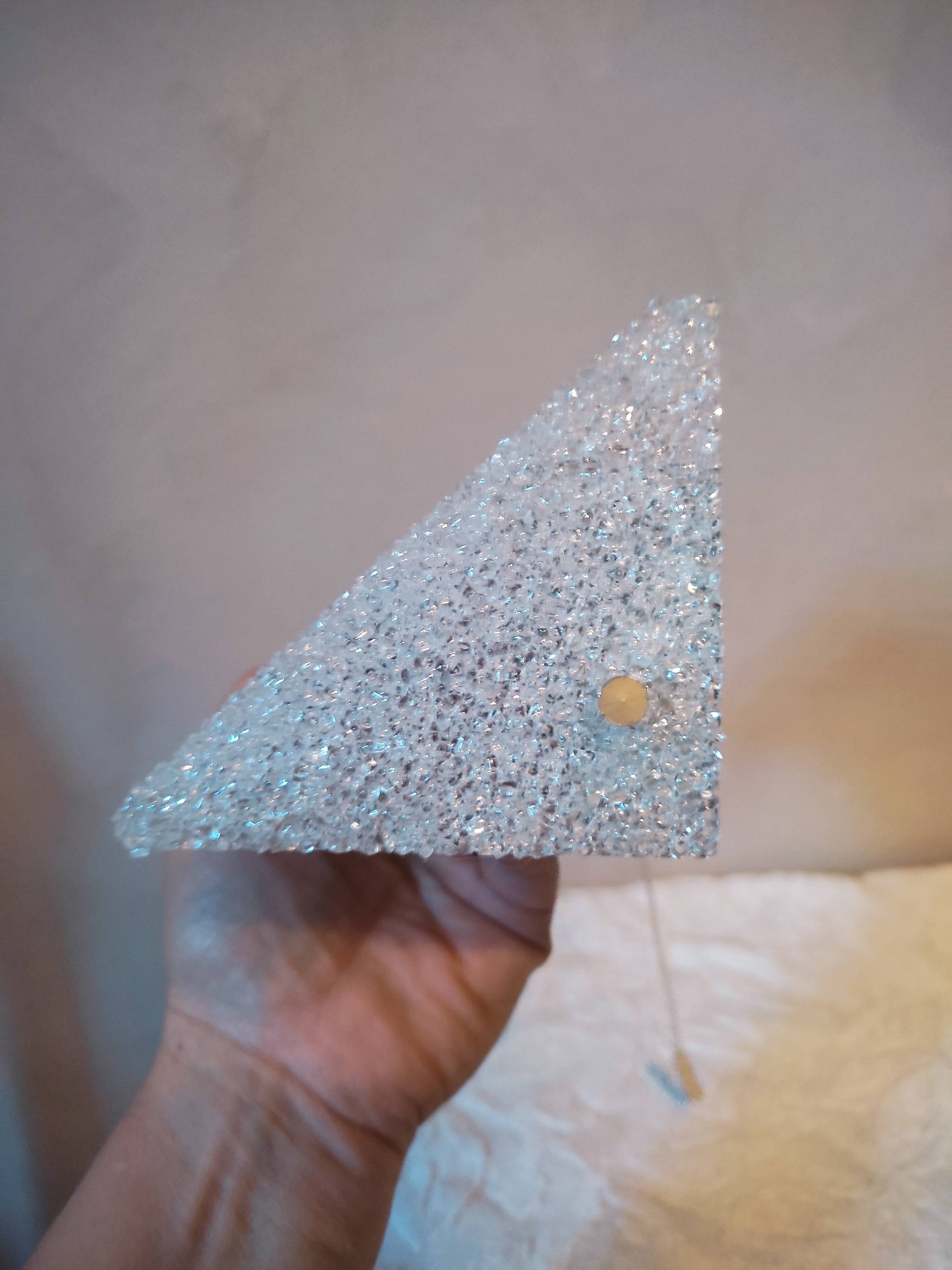 Modernist wall lamp perspex