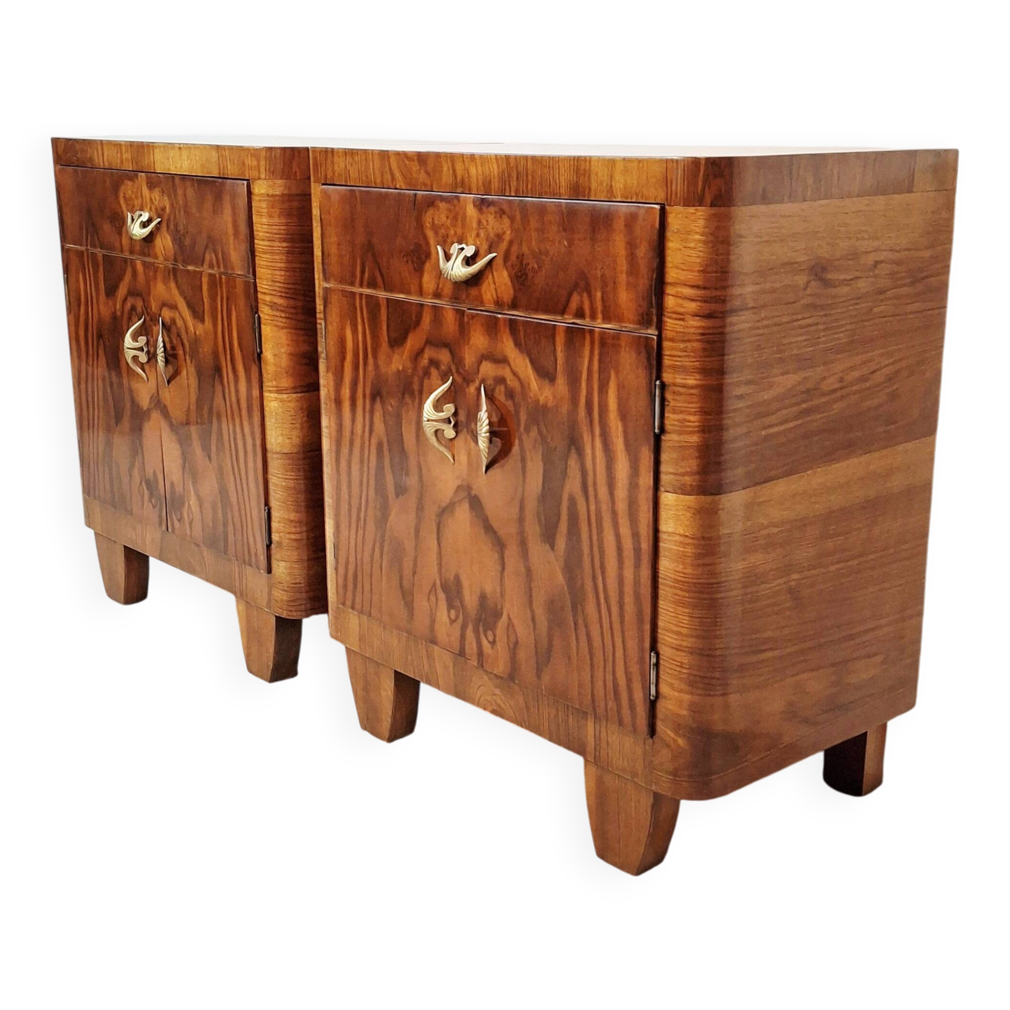 50s Italian Art Deco Nightstands