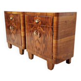 Tables de nuit Art Déco italiennes des années 50