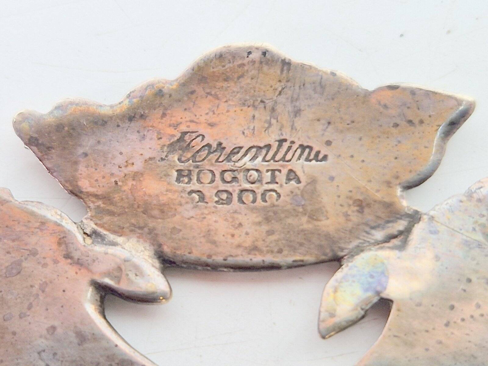 900 Pure Silver Platter from Florentina, Bogota, Colombia, 1970s