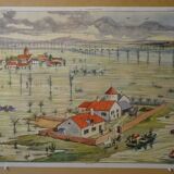 Affiche scolaire Rossignol L'inondation / Estuaire Delta