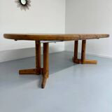 Antique solid pine table, Scandinavian design Rainer Daumiller, 70s