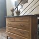 Renovated old wooden chest of drawers