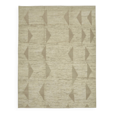 Tapis en laine beige décoratif tribal fait main 311 cm x 417 cm