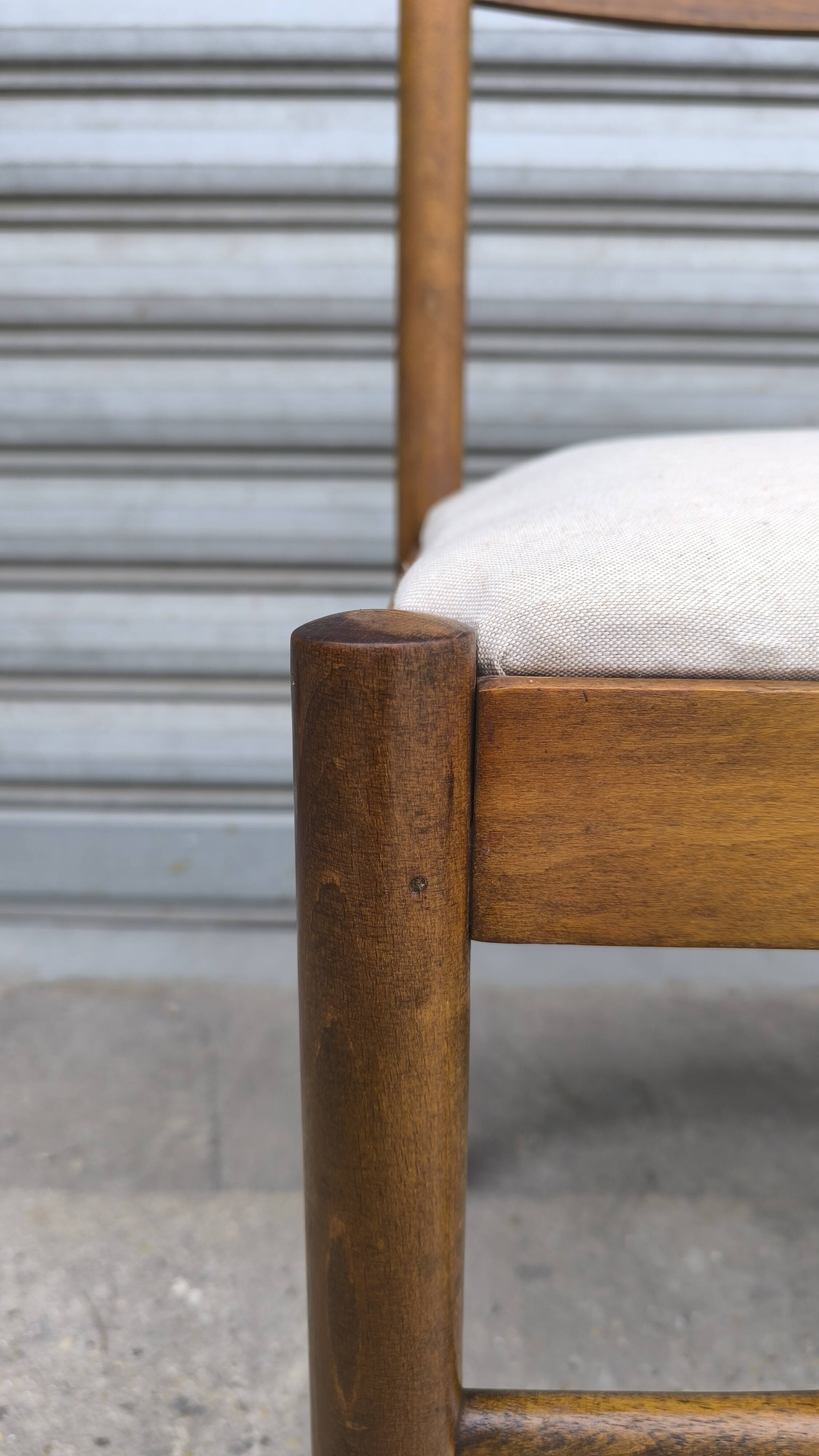 Set of four brutalist chairs 1950