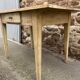 Shabby chic fir farm table painted natural wood 1900