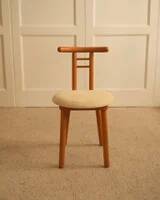 Italian chairs in wood and velvet