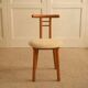 Italian chairs in wood and velvet
