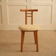 Italian chairs in wood and velvet