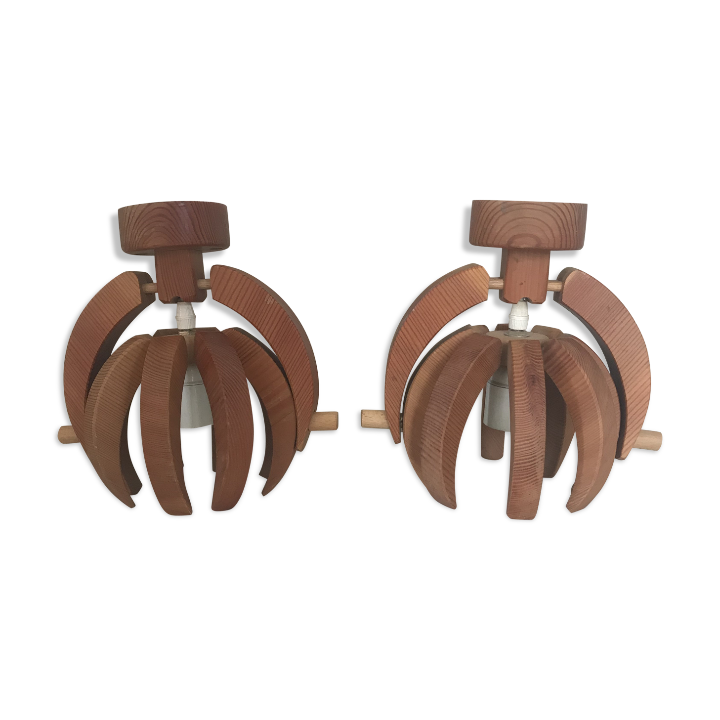 Pair wall lamps vintage