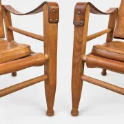 Fauteuils Safari cognac par Kaare Klint