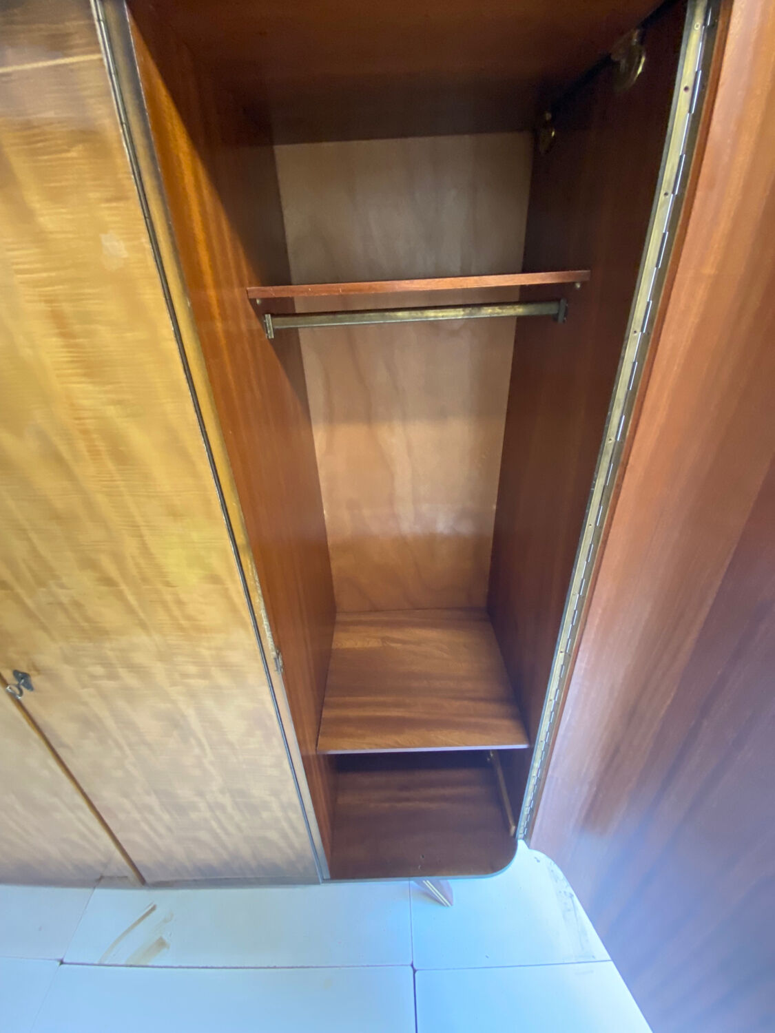 Vintage wardrobe feet compass