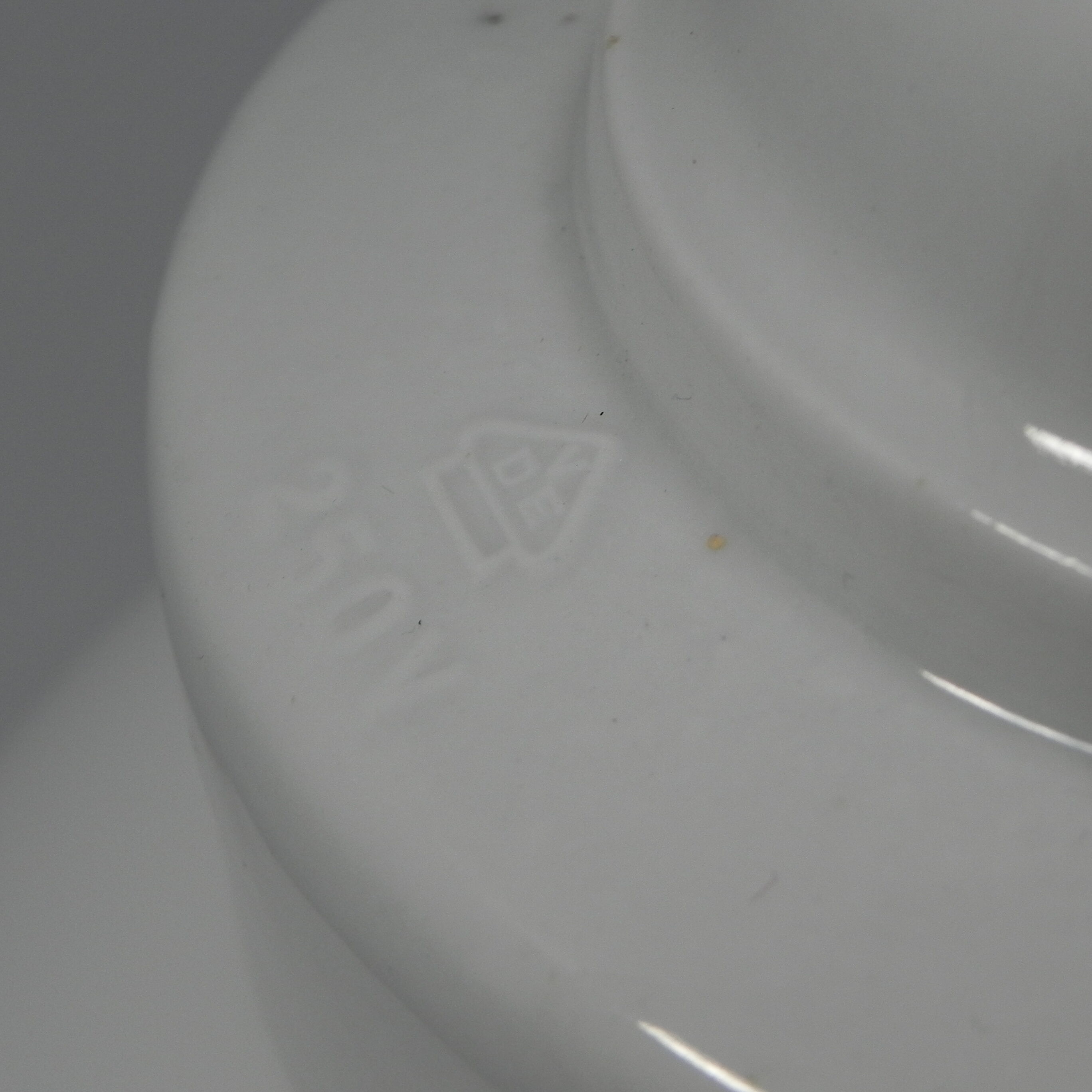 Art Deco hanging lamp with white glass ball