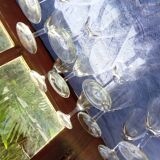 10 engraved stemware