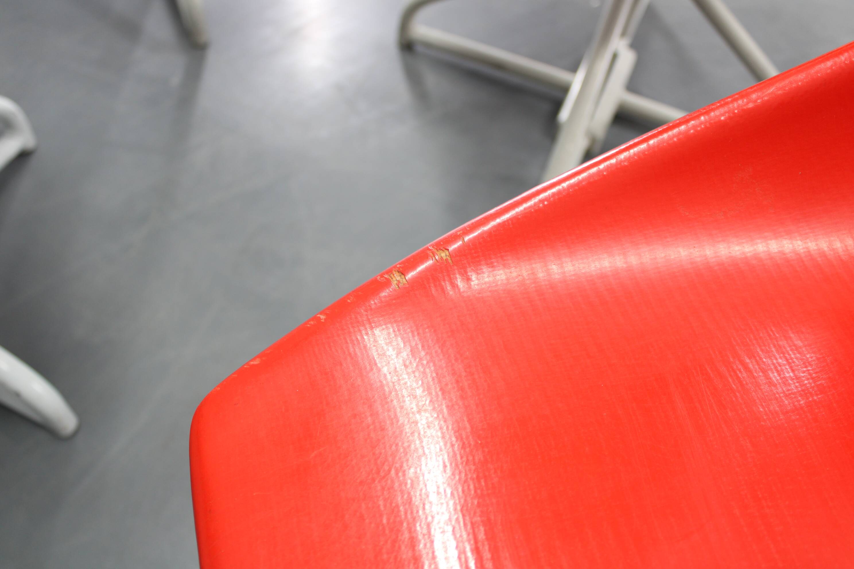 1960s Miroslav Navratil Set of Eight Fiberglass Chairs for Vertex, Czechosl