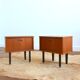 Pair of Scandinavian teak bedside tables 1960s