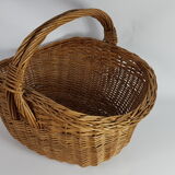 Old Provençal basket in vintage wicker 60s