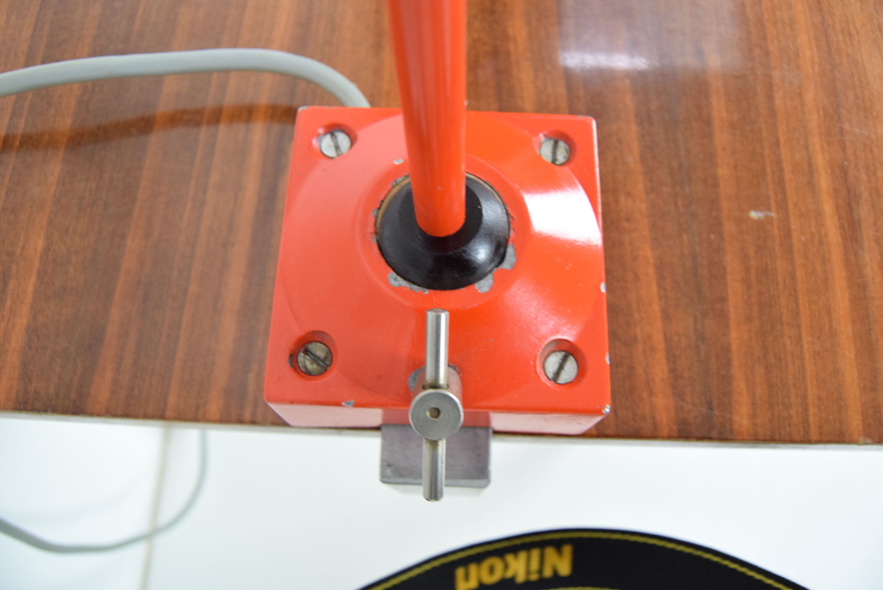 Adjustable industrial table lamp, czechoslovakia,1960's.