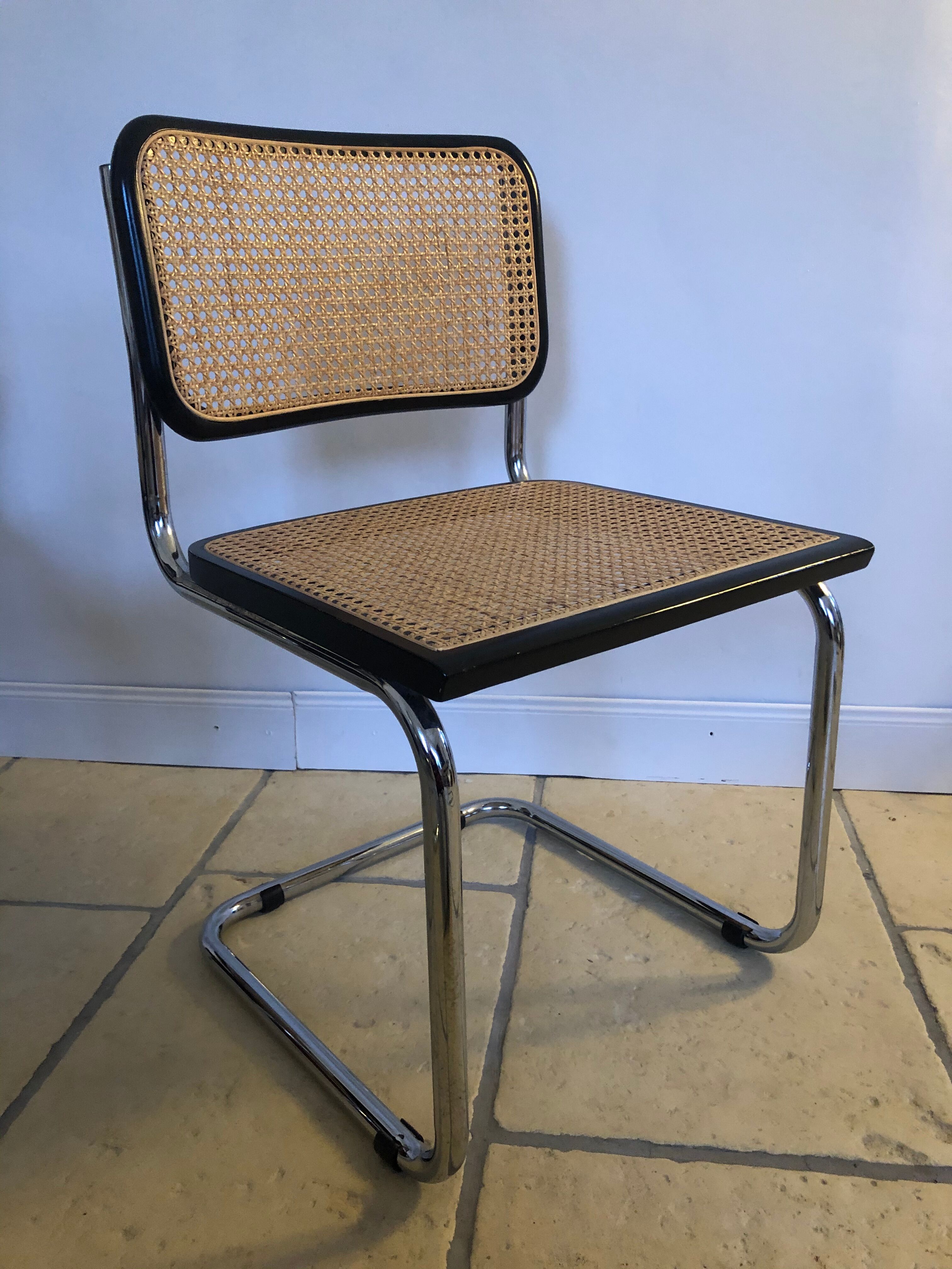 Pair of Cesca chairs by Marcel Breuer