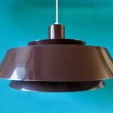 Suspension laqué brun, modèle taklampa par "e.s.horn", danemark 1970