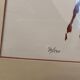 Frame and original and numbered watercolor by C. Spriet Horse and carriage