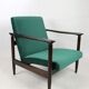 Green velvet GFM-142 Armchair by Edmund Homa, 1970s