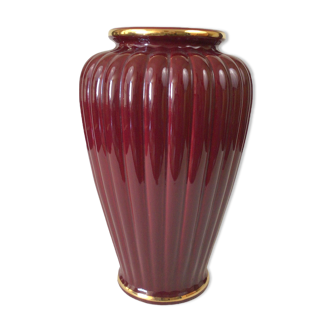 H.36 red ceramic vase