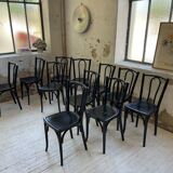Lot 11 black Baumann bistro chairs