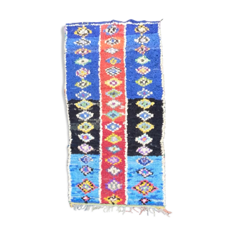 Tapis marocain vintage boucherouite