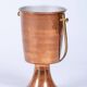 Art Deco Standing Champagne Cooler in Brass and Copper, France, 1920s
